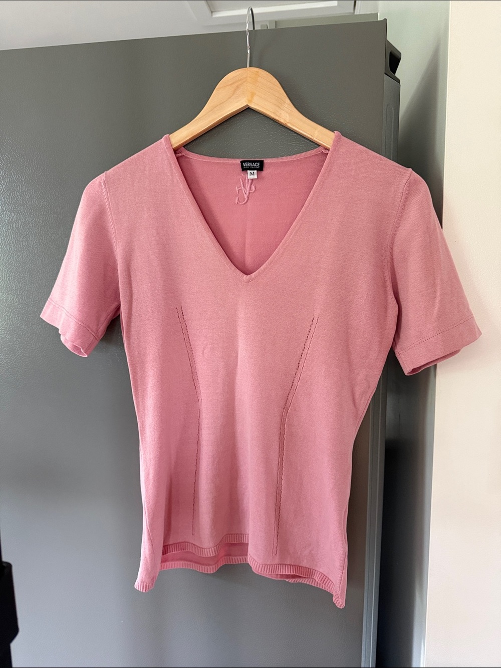 Versace Jeans Couture V Neck Blouse Size M